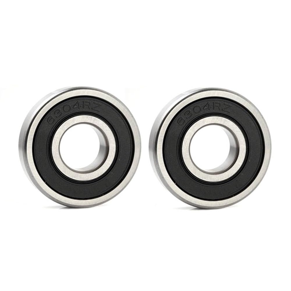 Amazon.co.jp: 6304ZZ 2RS 2 個 ABEC-1 6304 2Z 単列深溝玉軸受